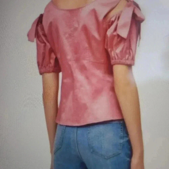 REBECCA TAYLOR SATEEN TOP - Picture 4 of 7